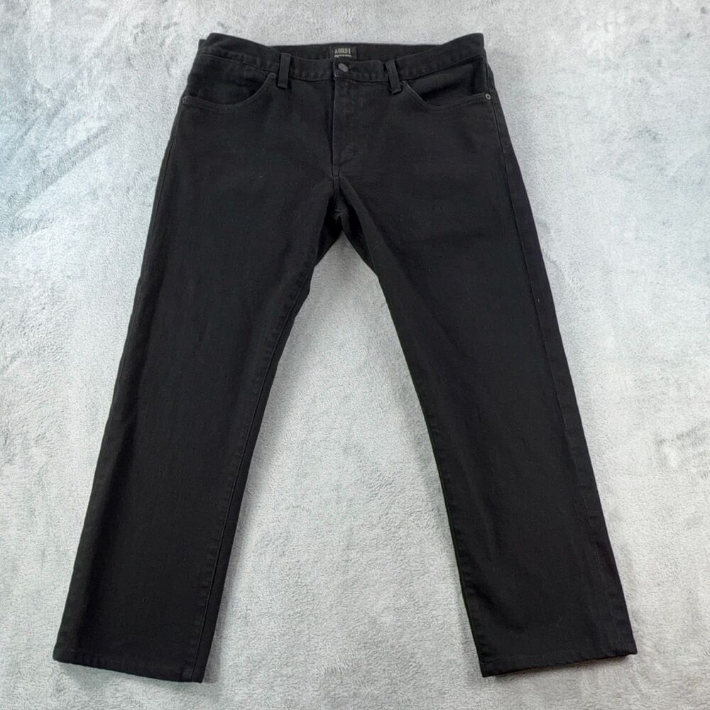 AGOLDE Jeans Women's Slim Straight Black Stretch High Rise Size 36 A603-2028